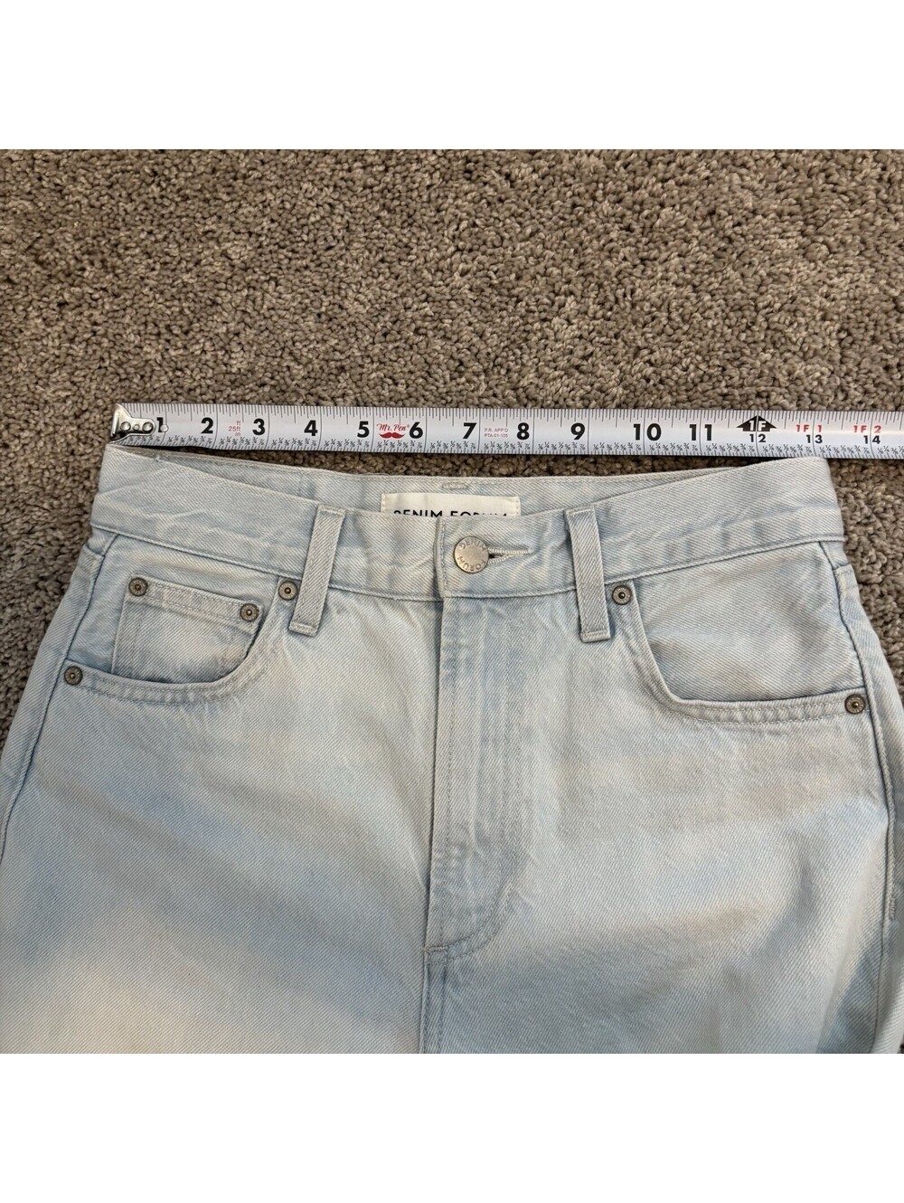 Aritzia Denim Forum The Farrah Hi-Rise Wide Jeans Light Wash Womens Size 24 - Picture 5 of 7